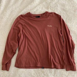 Princess Polly Thrills Long Sleeve Red T-Shirt Size 12